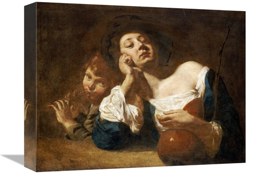 Global Gallery GCS-267012-16-142 16 in. A Shepherdess with a Gourd Art