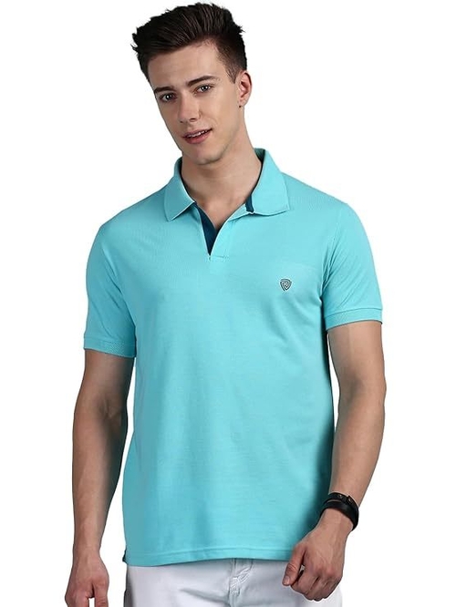 en's Regular Fit Polo Neck Half Sleeve Solid Casual T-Shirt | Polo