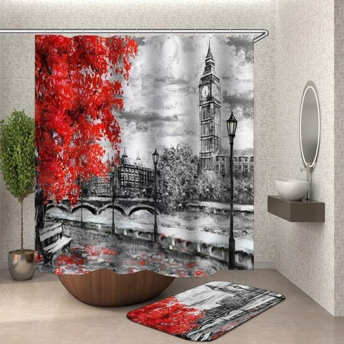 Art Fall London Shower Curtain