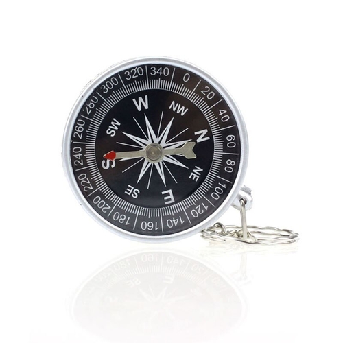 Keychain Outdoor Camping Plastic Compass Hiking