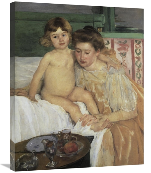 30 in. Baby Getting Up From His Nap 1899 Art Print - Mary Cassatt