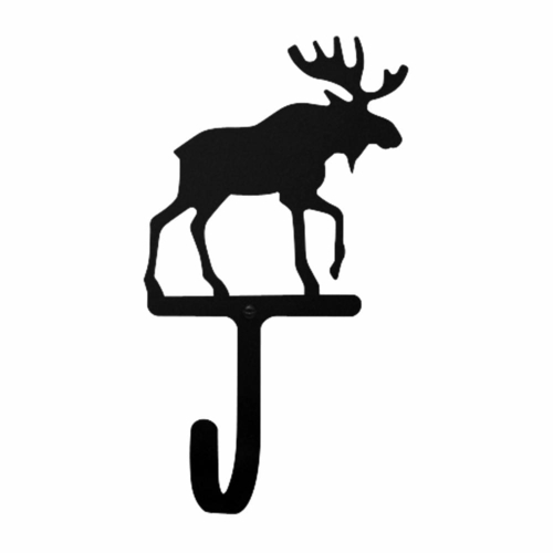Wrought Iron Moose Wall Hook Decorative Large