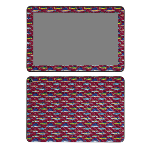 MightySkins CF-AMFIHD82-Saltwater Collage Carbon Fiber Skin for Amazon