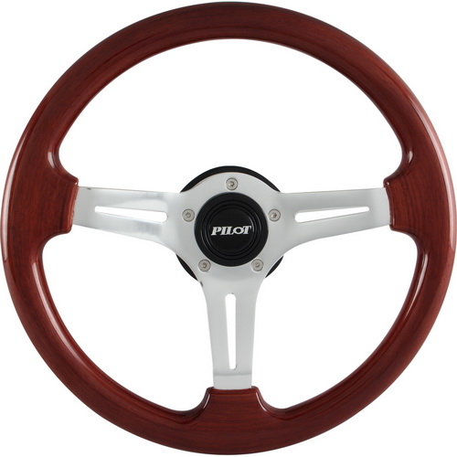 Pilot SW-805 Mahogany Wood Steering Wheel