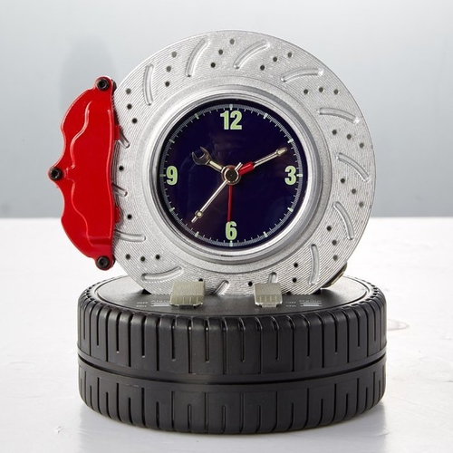 Rotating Brake Disc Alarm Clock V8 Engine Roar