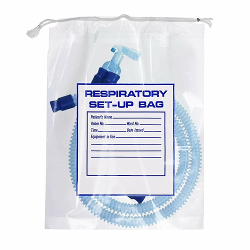 Pack of 500 Respiratory Setup Bags 12 x 16. Low Density Polyethylene