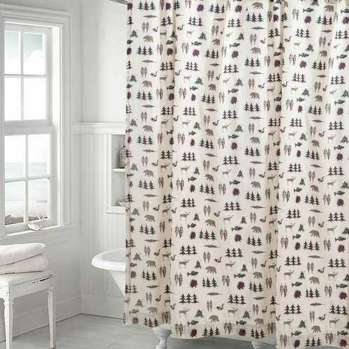 VISI-ONE Northern Exposure - Animal Theme - Rustic Shower Curtain