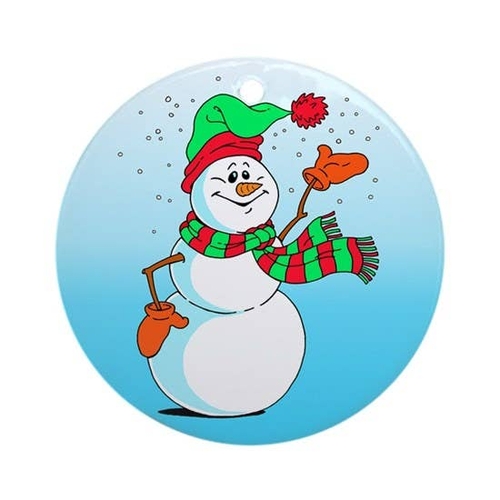 3 Inch Cloth  Patch Snowman Christmas Holiday