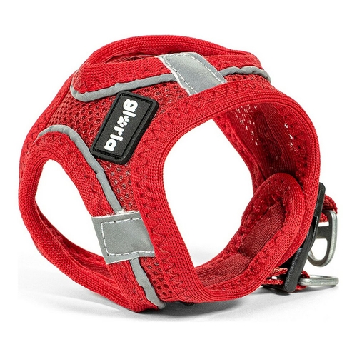 Dog Harness Gloria Air Mesh Trek Star Adjustable Red Size XXXS (18-20