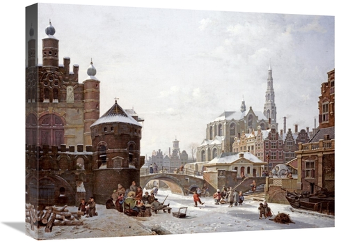 Global Gallery GCS-268631-22-142 22 in. A Capriccio View of a Town Art