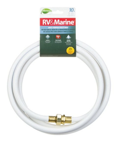 Swan CELMRV12010 Multi-Purpose Utility Hose  0.5 in. x 10 ft.  White