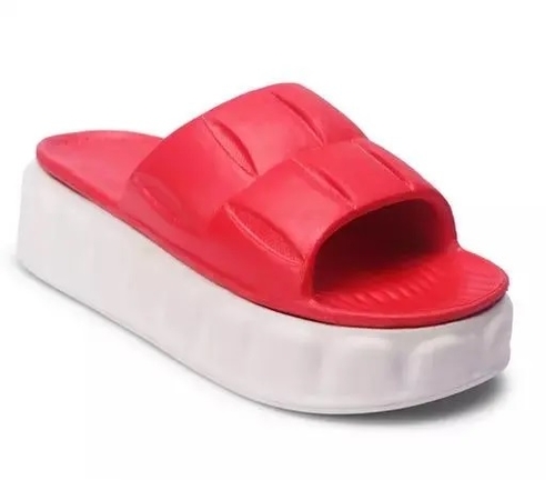Women Wedge Sandals Platform (Size-IND-3) (Color-RED)