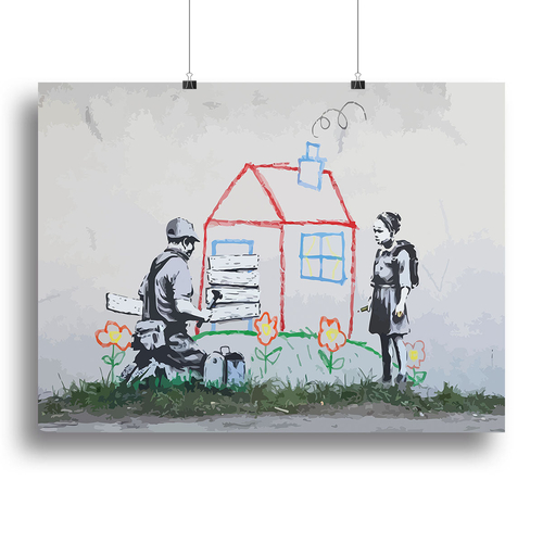 Banksy Play House Canvas Print or Poster