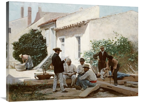 Global Gallery GCS-268171-40-142 40 in. Reading the Newspaper Art Prin