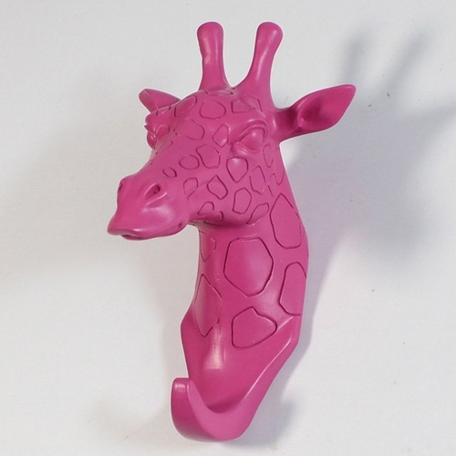 Resin Giraffe Head Hook