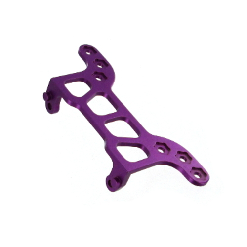 Rear Body Post Plate, Aluminum - Purple