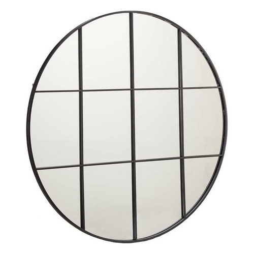 Wall mirror Circular Black Metal (100 x 2,5 x 100 cm)