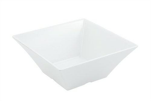 Bon Chef 53501WHITE 10 x 10 x 4 in. Melamine Square 3 quart Bowl, 