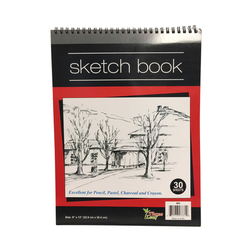 Spiral Sketch Book - 30 Sheets - 9" X 12"