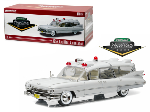 1959 Cadillac Ambulance White Precision Collection Limited Edition