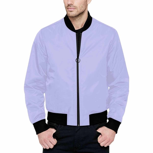 Mens Jacket - Periwinkle Purple Bomber Jacket