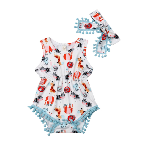 Newborn Baby Girl Summer Clothes 2pcs