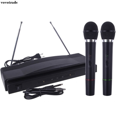 Wireless Microphone System Dual Handheld