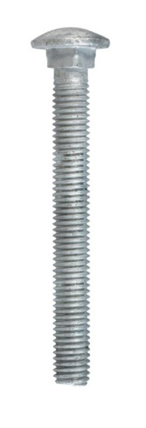 Hillman 812621 0.5 x 4.5 in. Hot Dipped Galvanized Carriage Screw Bolt