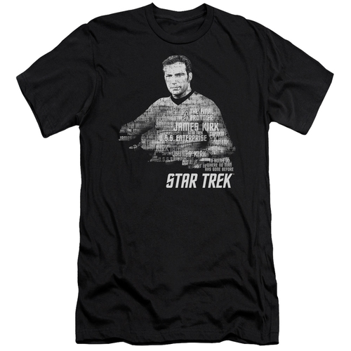 Main Trevco CBS1121B-PSF-4 Star Trek & Kirk Words Premium Canvas Adult Cott image