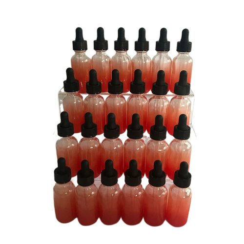 24 PACK OF 1oz  ORANGE GLASS DROPPER BOTTLES