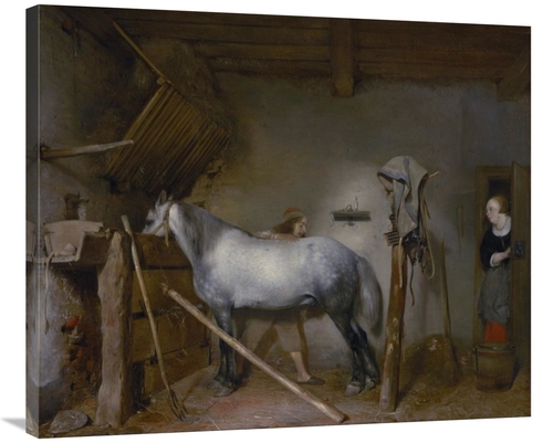 Global Gallery GCS-459880-36-142 36 in. Horse Stable Art Print - Gerar