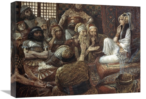 Global Gallery GCS-280464-22-142 22 in. Philistines Visit Delilah Art 