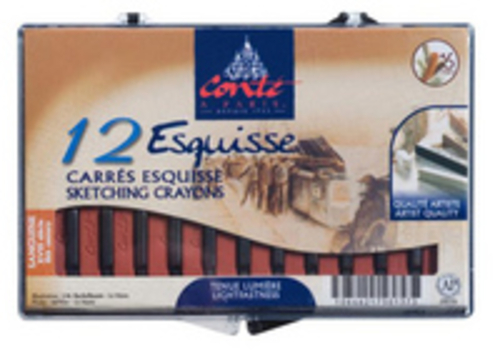 Conte 2259 Crayon - 2B Black- Dozen