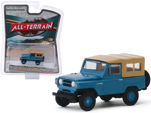 1968 Nissan Patrol Mt. Fuji Blue with Brown Top \All Terrain\" Series