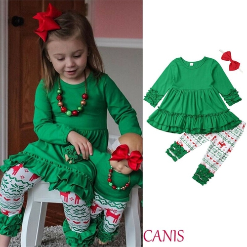 Pudcoco Autumn Toddler Kids Baby Girl Christmas