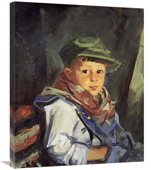 Global Gallery GCS-268086-30-142 30 in. Boy with Green Cap - Chico Art