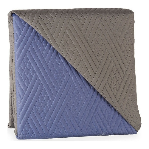 Reversible Bedspread Grey Blue