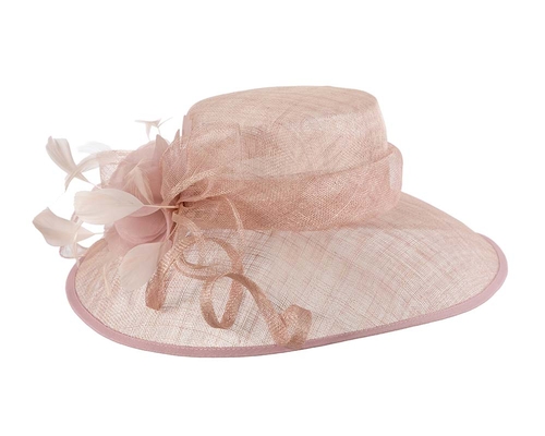 Large Dusty Pink Ladies Fashion Racing Hat