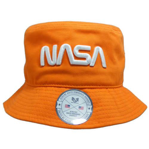 Rapid Dominance NAS12-WO-ORN-07 Worm NASA Relaxed Bucket Hat, Oran