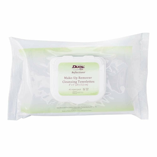 Dukal Makeup Remover Wipes 8" x 6". Pack of 45 Make Up Remover