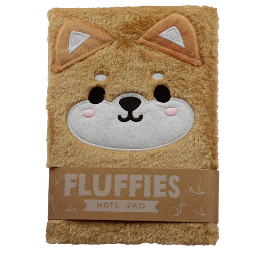 Fluffy Plush Notebook - Cutiemals Shiba Inu Dog