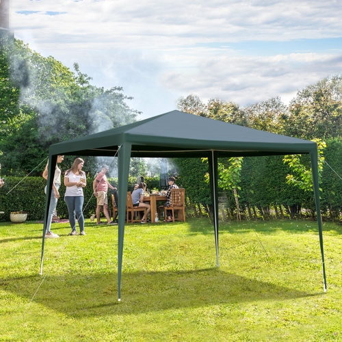 Outsunny 10x10ft Party Gazebo Tent Portable Folding Garden Canopy