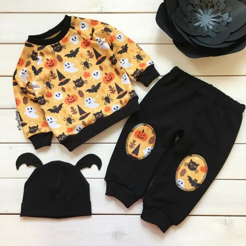 Pudcoco Autumn Kids Baby Boy Girl Casual Halloween