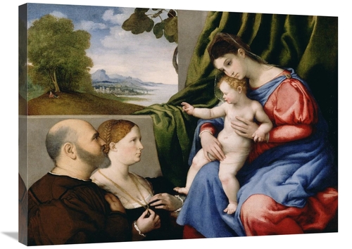 Global Gallery GCS-456791-2432-142 24 x 32 in. Madonna & Child with Tw