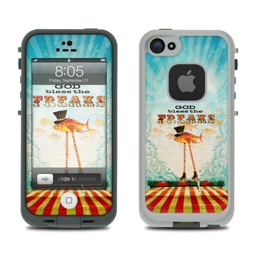 DecalGirl LCI5-GBFRKS Lifeproof iPhone 5 Case Skin - God Bless The Fre