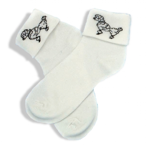 Forum Novelties 127000 Poodle Socks - White - One-Size