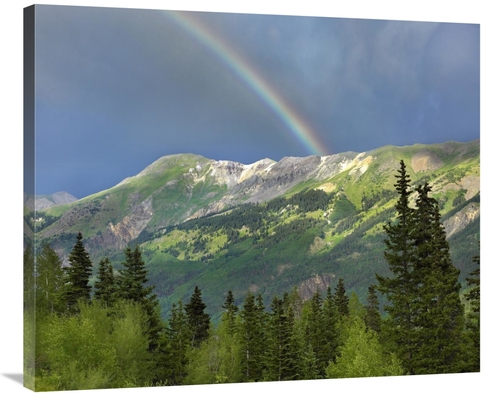 Global Gallery GCS-396074-36-142 36 in. Rainbow Over Brown Mountain