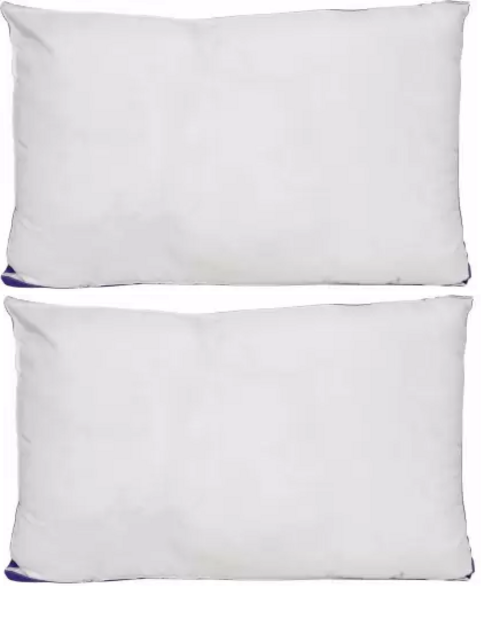 Microfibre Solid Sleeping Pillow Pack of 2  (White)