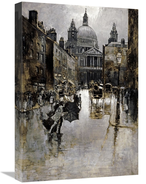 Global Gallery GCS-268376-22-142 22 in. West Front of St Pauls from Lu