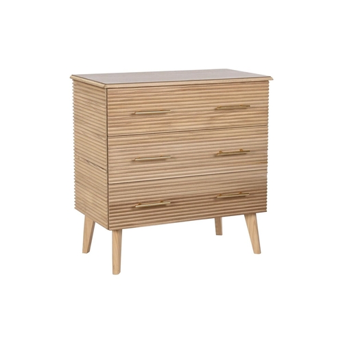 Chest of drawers DKD Home Decor Golden Light brown Paolownia wood MDF